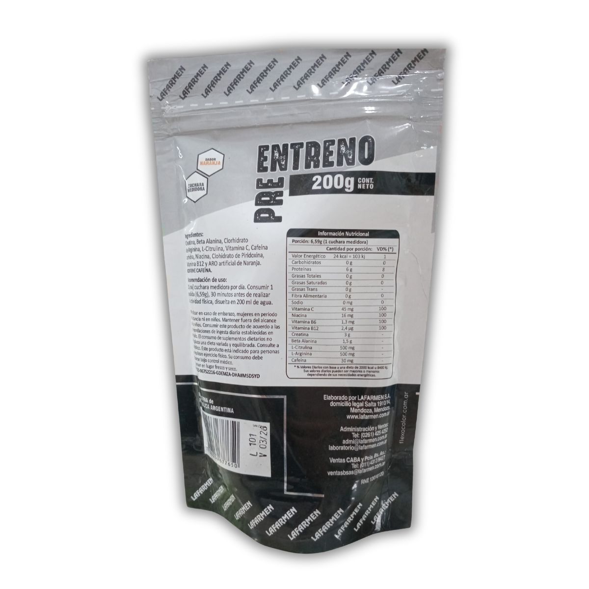 LAFARMEN PRE-ENTRENO 200g - Image 2