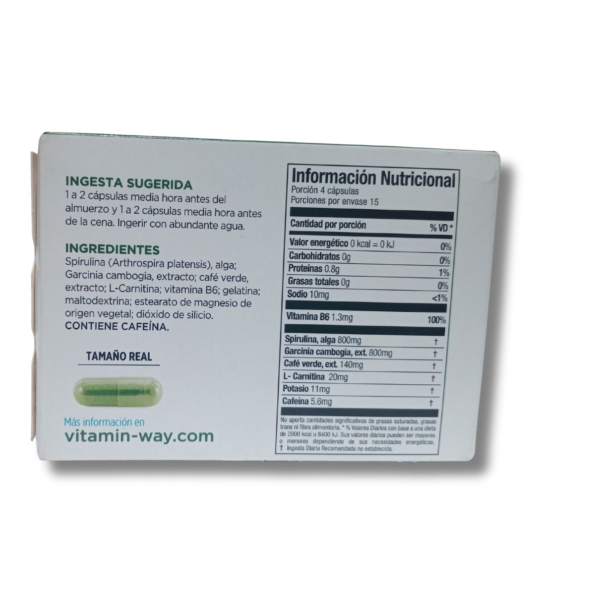 SPIRULINA SILUET 60cápsulas - Image 2