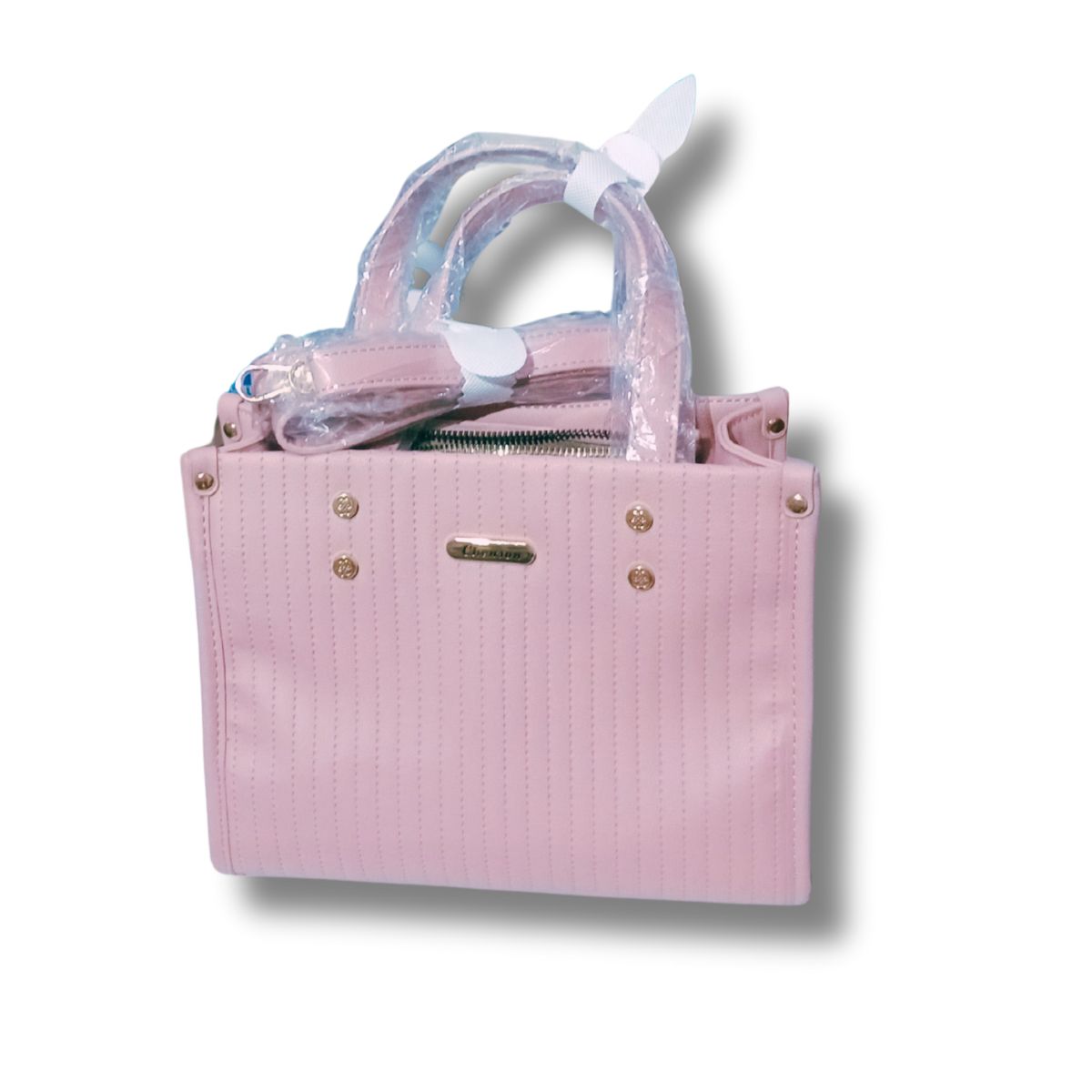 CARTERA DE MANO ROSA